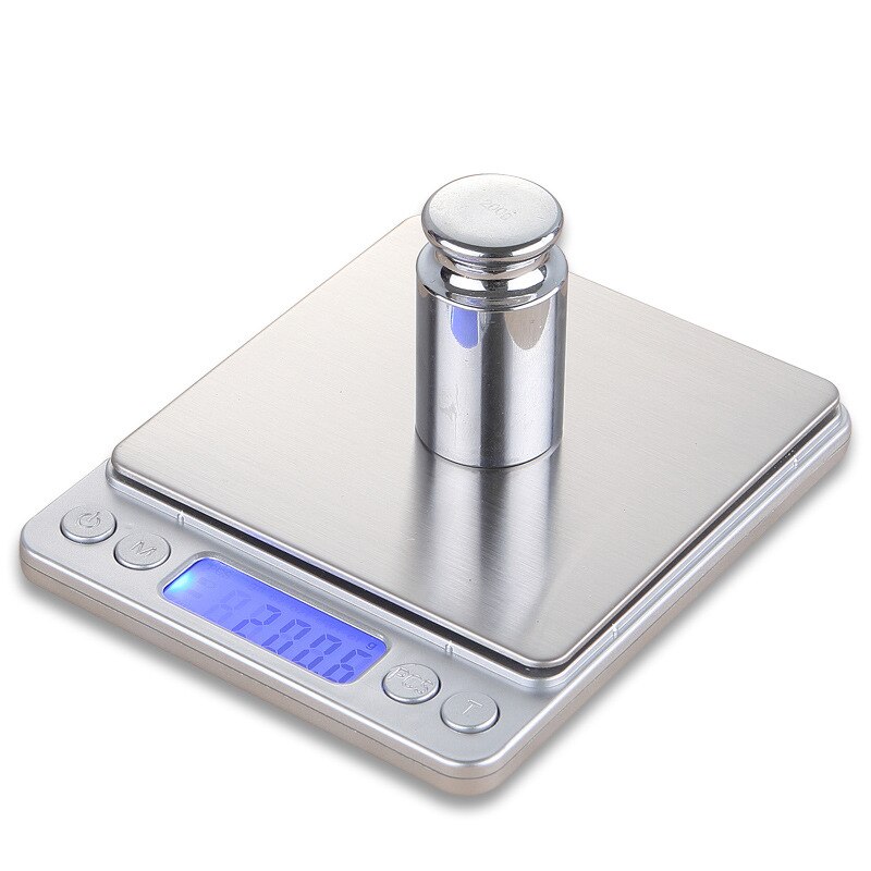 500g/1kg/2kg/3kg 0.1g Digital Electronic Scale Stainless Steel Precision Kitchen Food Scale With USB Weighing Measuring Tools