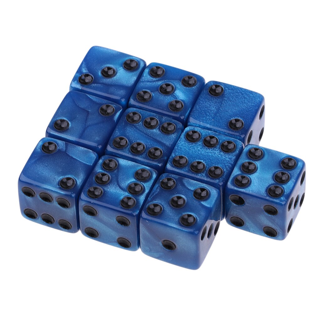 10 Stuks 16 Mm/0.63 ''D6 Dices Zes Zijdige Vierkante Sterft Speelgoed Voor Pub Grappig Spel Toebehoren: 4