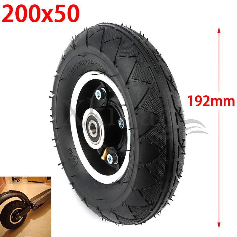 200x50 Electric Scooter Filled tire Wheel 200*50 Solid Tyre with Alloy Hub 8" Trolley Caster