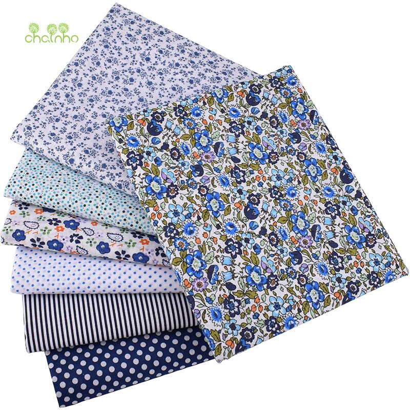 Bloemen Serie, Katoen Vlakte Dunne Stof, Patchwork Kleding Voor Diy Quilten & Naaien, Fat Quarters Materiaal, 50x50cm