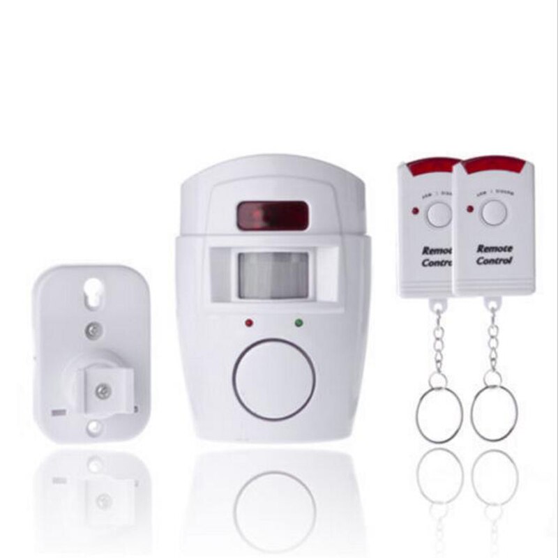 Wireless Home Security PIR MP Alert Infrarood Detector Anti-diefstal Independly Motion Sensor Alarm Monitor met 2 afstandsbediening