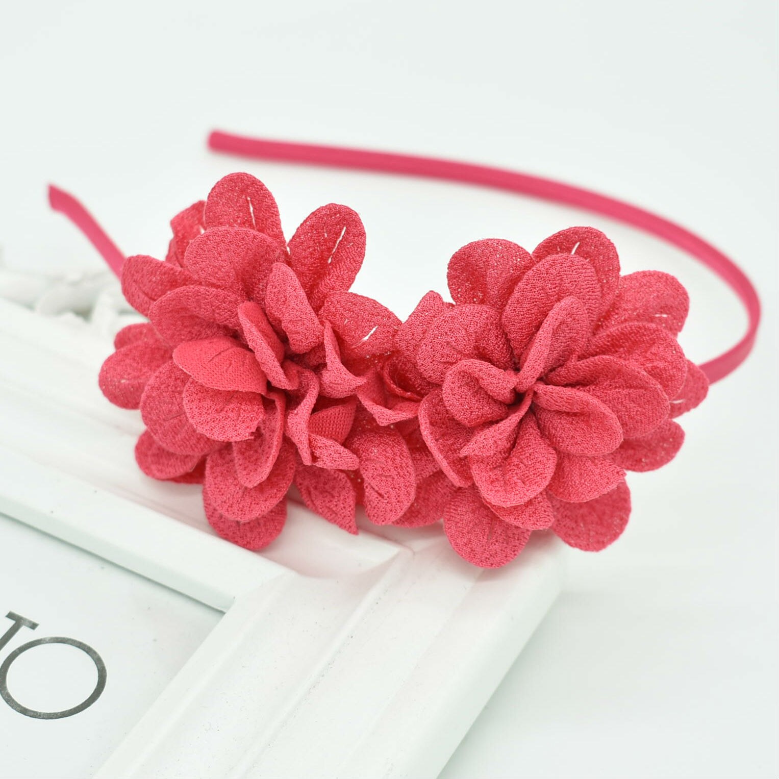 popular Children's Two flower headband headdress girls multicolor hair accessories flower hair band Female pop: V6