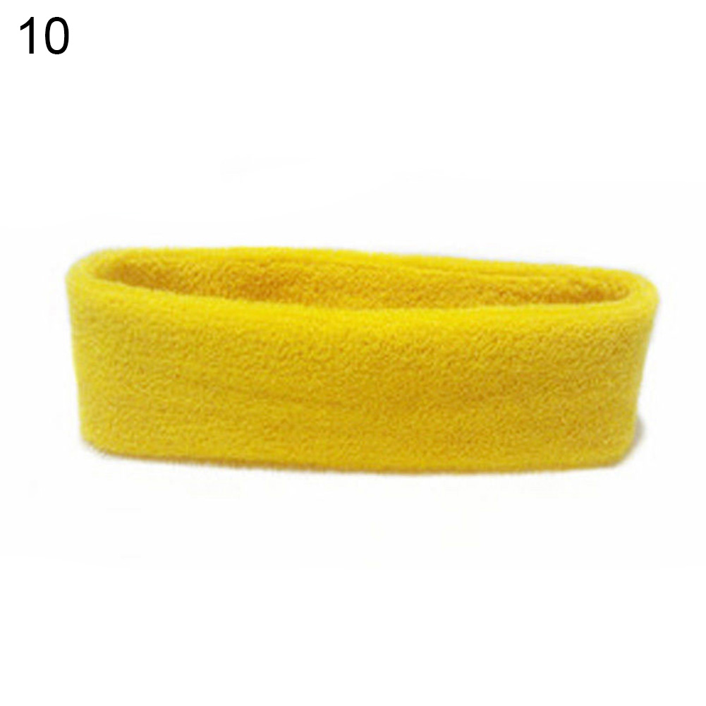 1pc Unisex Sports Yoga Sweatband Headband For Men Sweatband Women Yoga Hair Bands Gym Stretch Head Band Hair Band: YELLOW