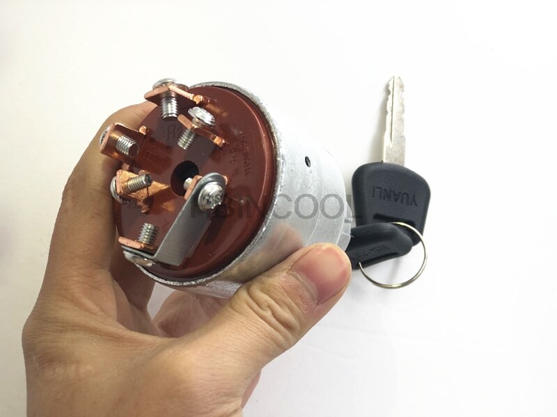 FORklift starter switch ignition lock key switch starter switch JK406C is suitable accessories