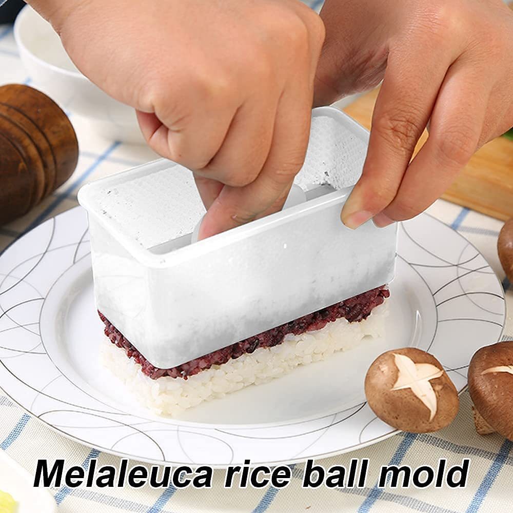 2Pcs Sushi Mold Musubi Maker Press Rectangular Sushi Mold Hawaiian Spam Kimbab Onigiri Molds Homemade Kitchen Accessories