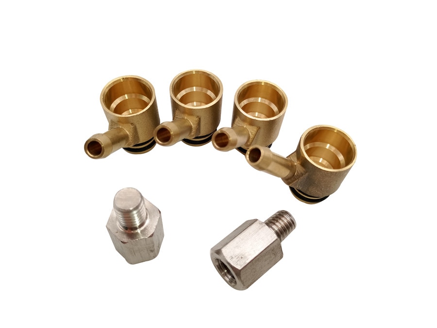 Adaptador de inyector sin agujeros de para CNG GLP, kits de conversión de combustible para coche, gas, M6 + M8