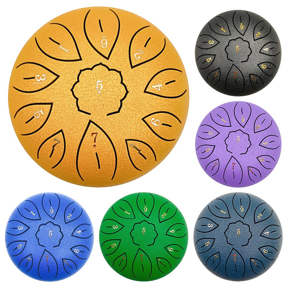 6 Inch 11 Tone C Key Buddhist Chanting Sound Healing Meditation Singing Drum Drum Hand Pan for Drum Tank Drums equipment tools