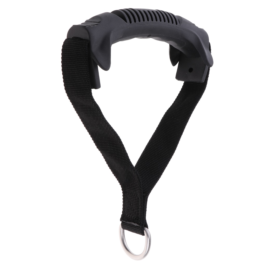 14cm holdbare fitness pull reb greb pvc gym modstandsbånd håndtag stærke pvc webbing d-ringe