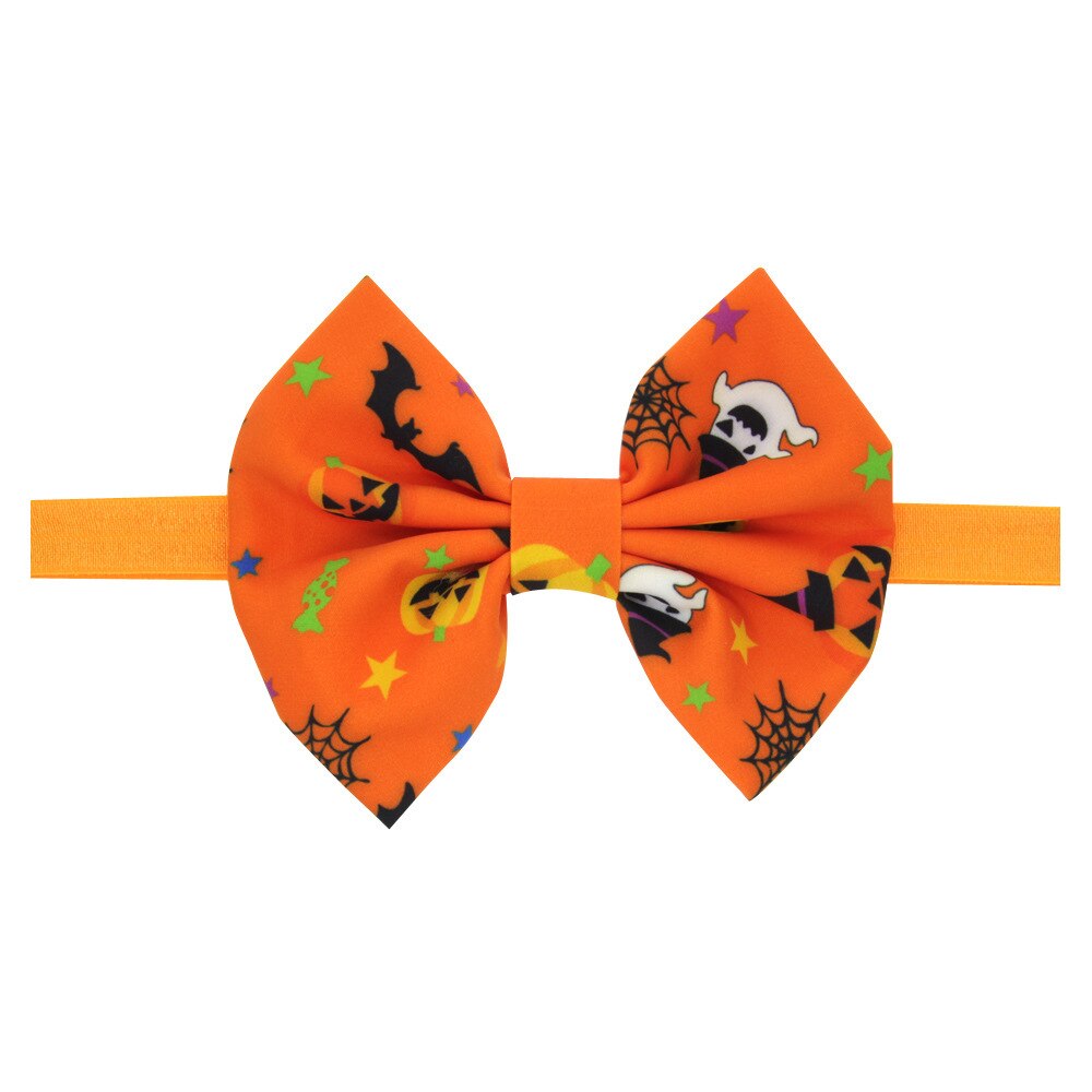 1 Pza lazos elásticos para el cabello con la diadema de calabaza para el pelo de Halloween para las bandas de baile de los Gilrs accesorios para el cabello