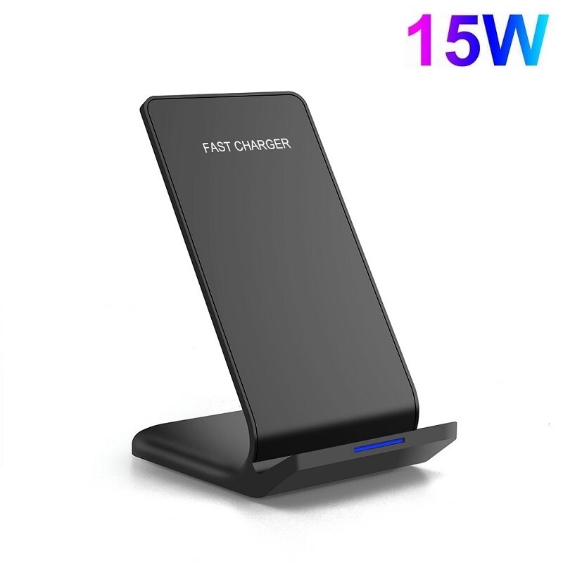 30W Qi Draadloze Oplader Stand Voor Samsung S10 S20 Note 10 20 Telefoon Houder Snelle Opladen Dock Station Voor iphone 12 11 Xs Xr X 8: 15W MAX