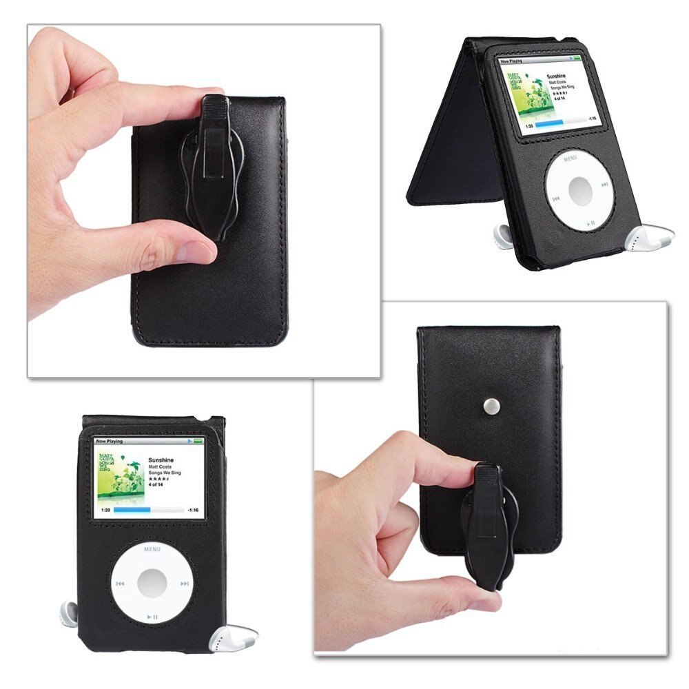 Running Camel Leather Case for Apple iPod Classic 80GB 120GB 160GB With Belt Clip