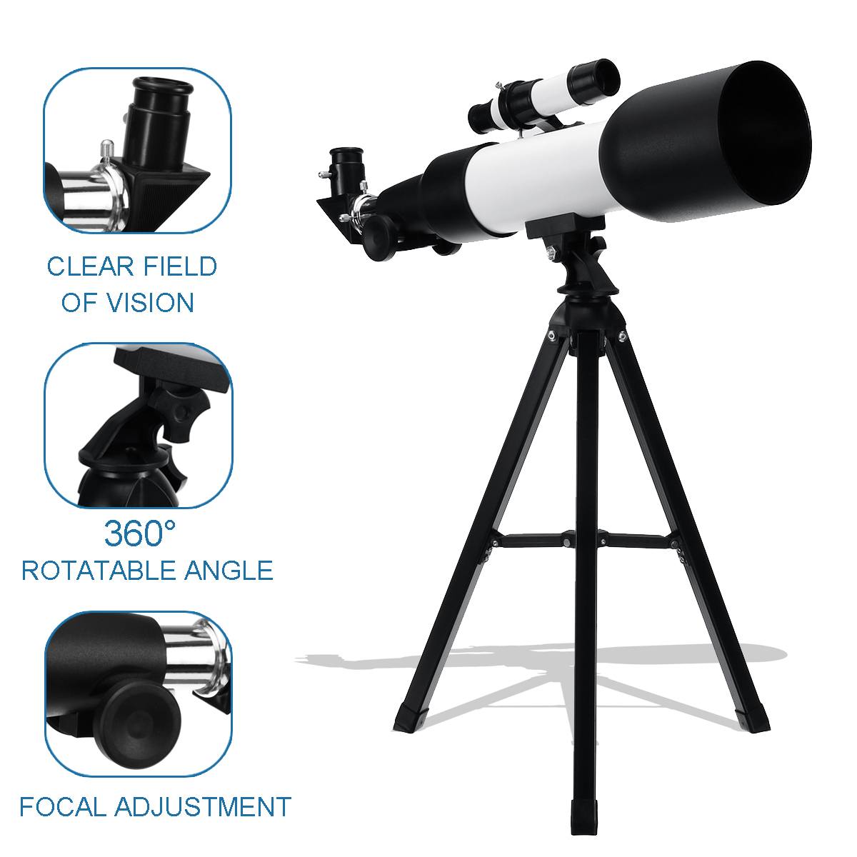 360X60Mm 90X Zoom Refractor Monoculaire Telescoop Optische Glas Professionele Astronomische Nachtzicht Telescop Met Statief