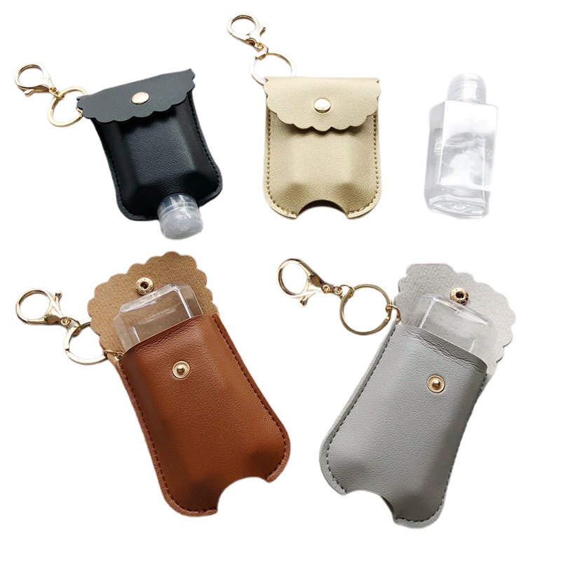 Bouteille de voyage et porte-clés bouteilles vides rechargeables pour désinfectant pour les mains