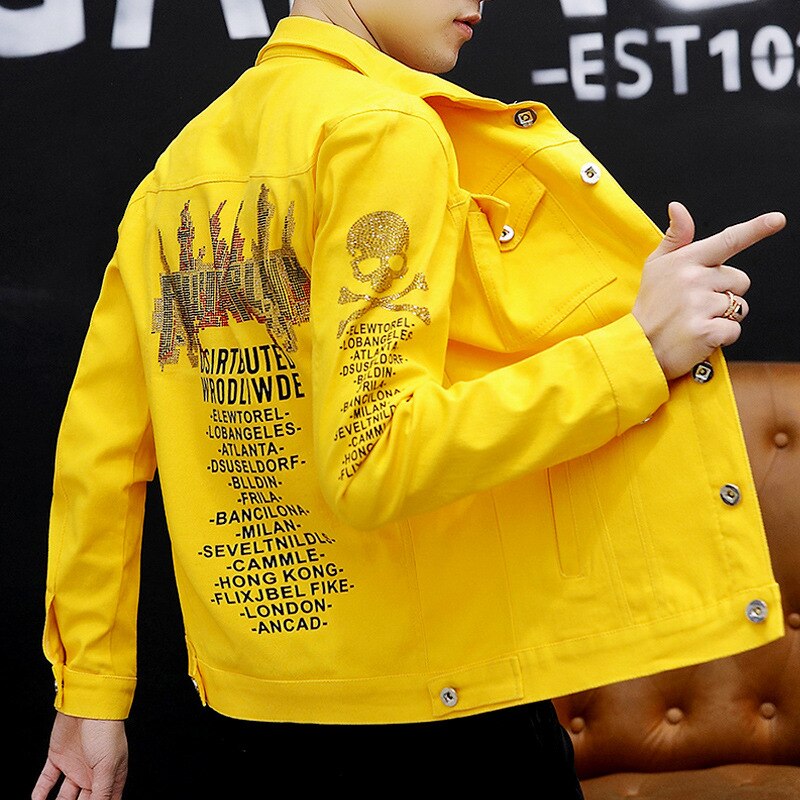 Men&#39;s Denim Jacket Spring And Autumn Jacket Korean Style Trendy Clothes Students Handsome Summer Cowboy Teenagers Coat: M