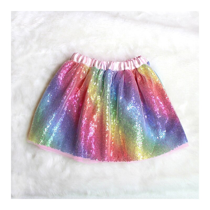 Princess Kids Baby Skirt For Girls Fancy Wedding skirt Sleeveless Sequins Party Birthday Baptism Dress For Girl Summer Skirt