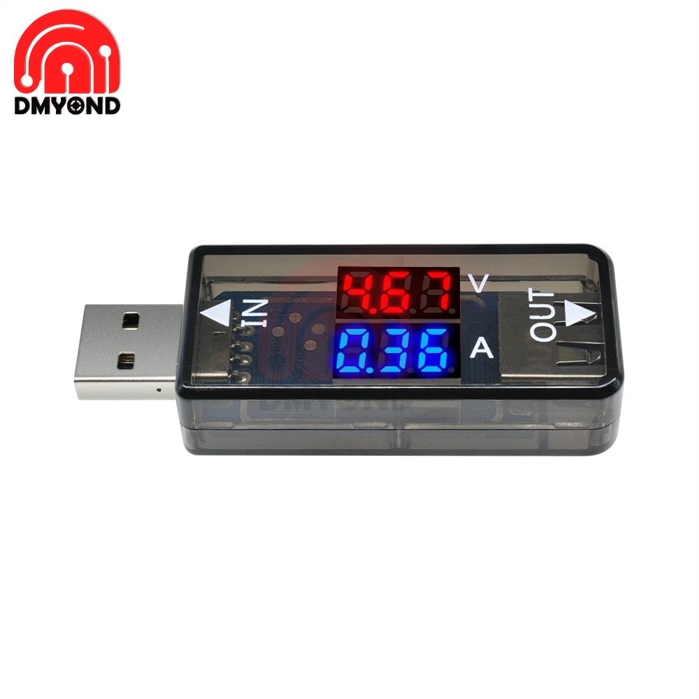 Dual Digital 3.3V 5V USB Current Measurement Charger Doctor Voltage