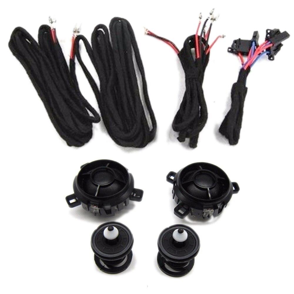 TUKE-altavoz OEM Air Corne haut-parleurs para coche, tweeter + talonario + Cable para VW Golf Jetta Rabbitt Scorocco 5KD 035 411 A