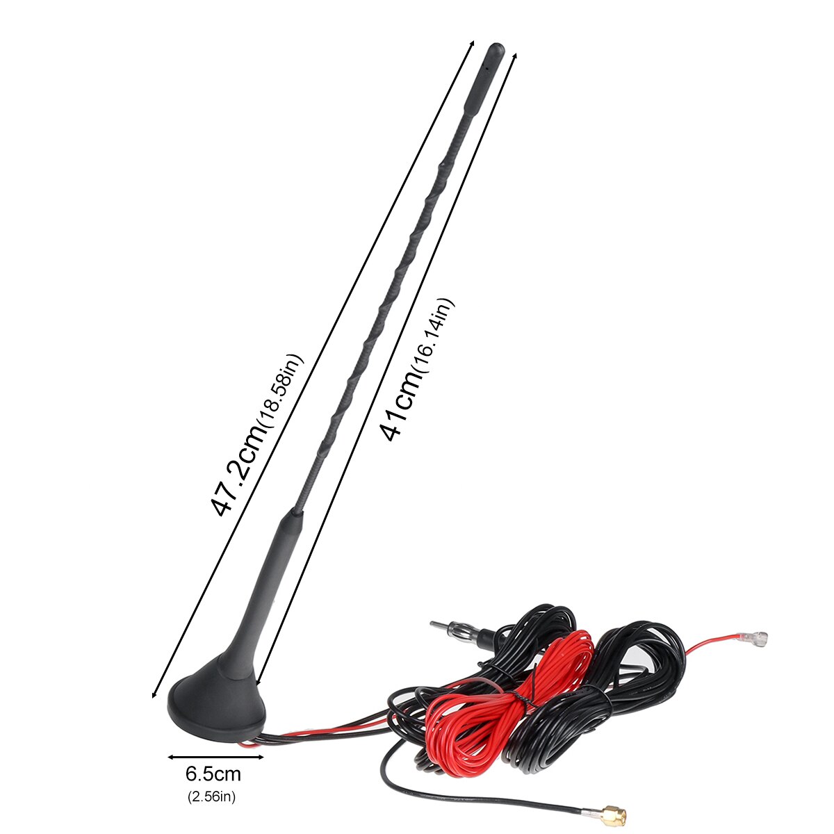 Universal Black Car Auto Roof Radio AM / FM +Active DAB Car Aerial Antenna Mast FM Signal For All Cars Car Styling