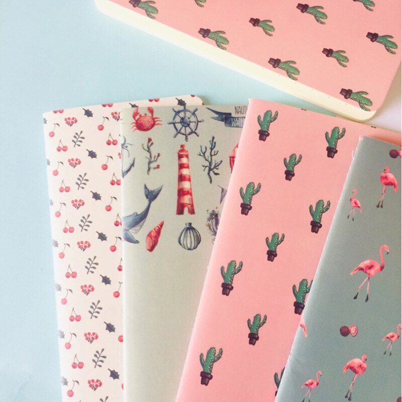 1book Cactus Flamingo Cherry Planner Notebook To Do List School Office Supply Student Stationery Notepad