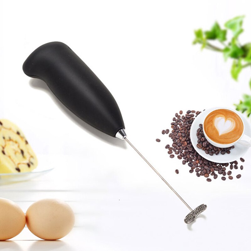 2 stk. elektrisk mælkeskummer automatisk håndholdt skum kaffemaskine ægbeater mælk cappuccino skummer bærbart køkken kaffepisk