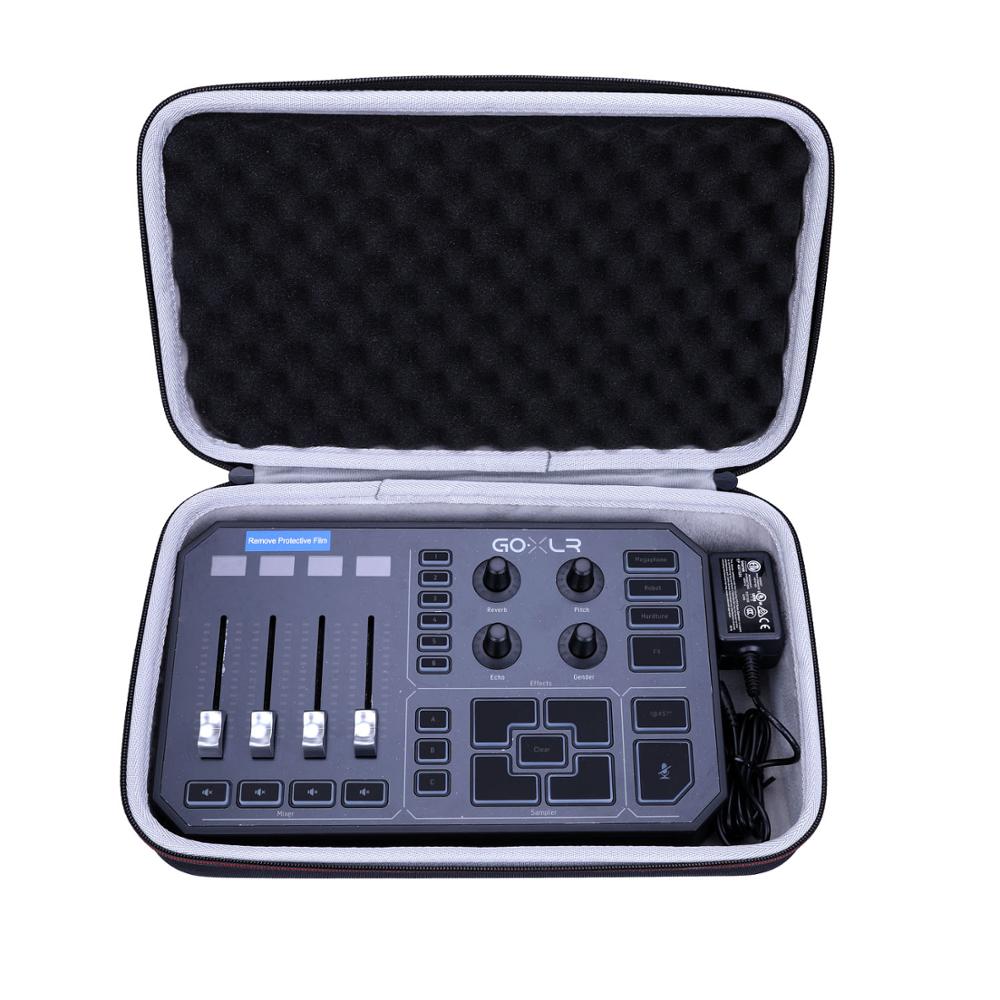 Ltgem eva hard case til goxlr-mixer, sampler & voice fx til streamers