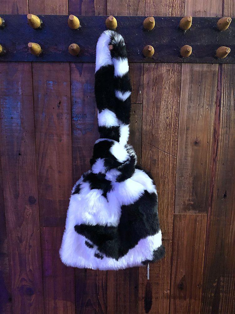 Design de luxo das mulheres noite embreagem bolsa inverno moda falso pele senhoras bolsas macio pelúcia legal meninas mini tote sacos ombro: cow