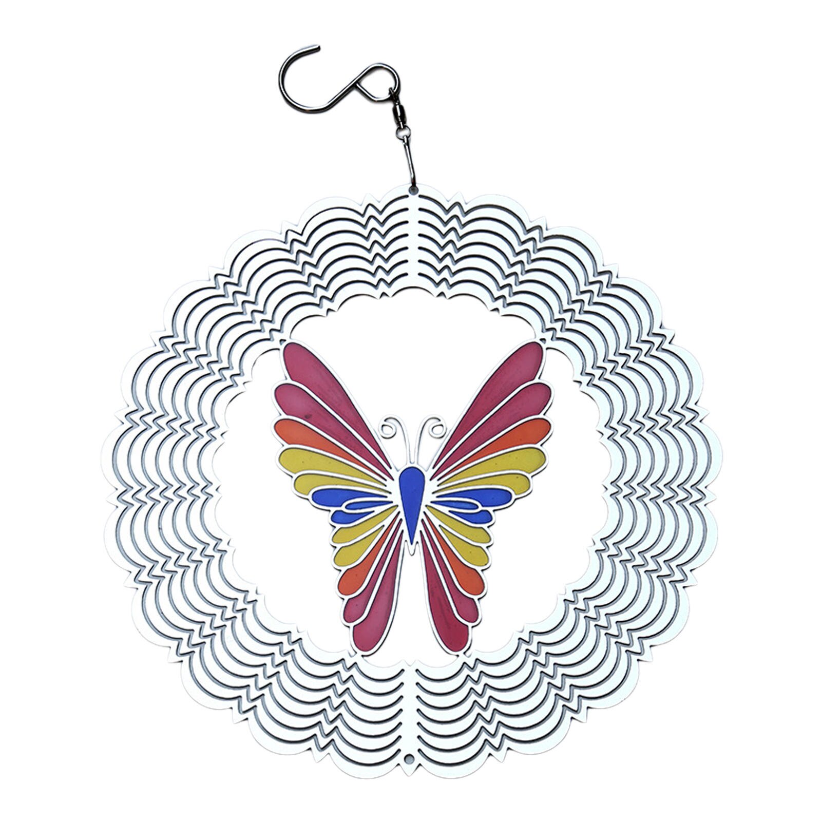 Spinner de viento de 8 pulgadas, colgante brillante de sonido de Metal 3D para , se puede colgar al aire libre en jardines, balcones y interiores
