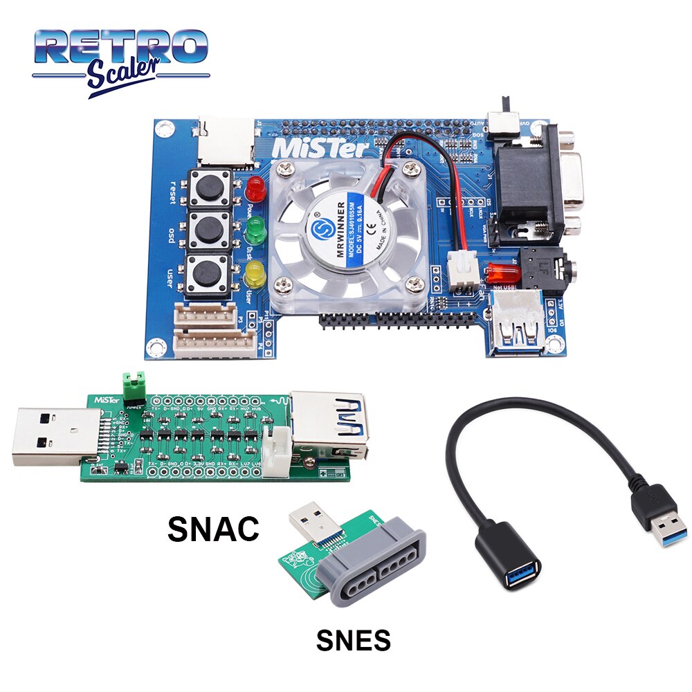 RetroScaler Manuelle Schweißen v 6,1 Mister I/O Board Analog Interface Unterstützung SNAC für Mister FPGA: IO-FAN-SNAC-SNES