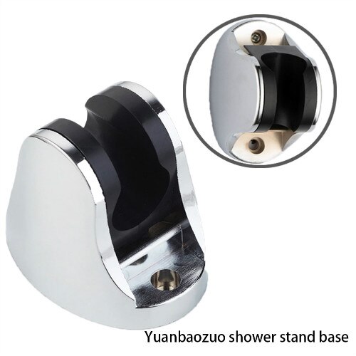 Shower Head Handset Holder Rack Bracket Suction Cup Shower Holder Wall Mounted Shower Holder For Bathroom Accessory: Silver B