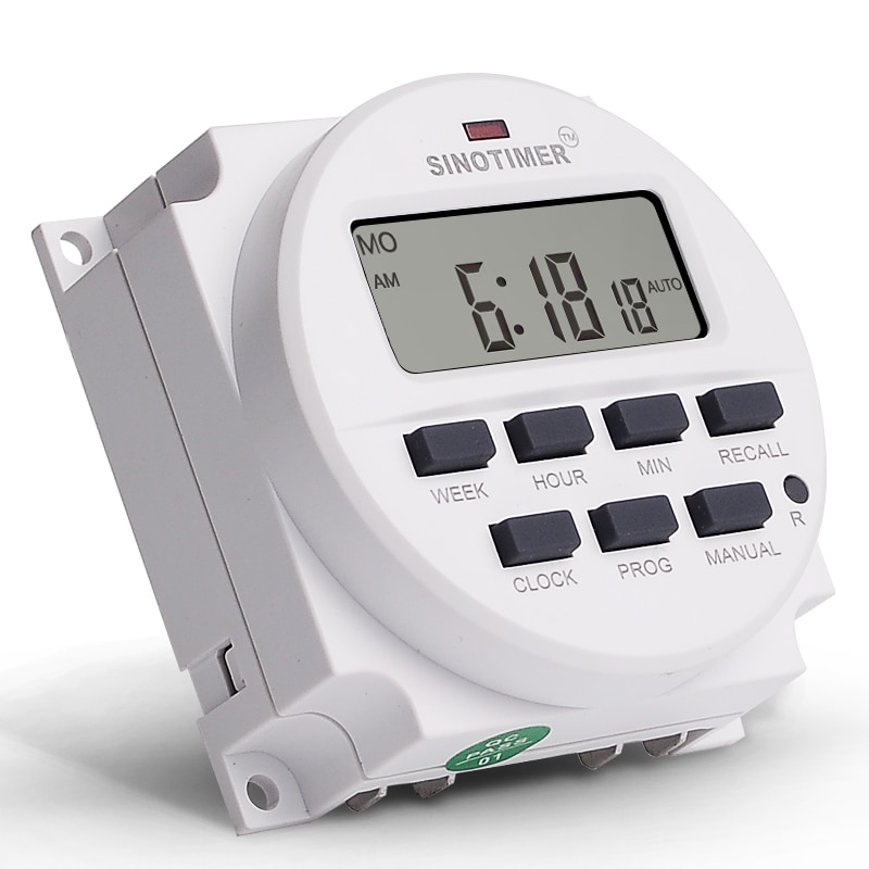 12/24 Formaat 12 v DC Tijdschakelaar 7 Dagen 24hr Programmeerbare Tijdrelais Klok Controller Panel Gemonteerd met Countdown OFF functie
