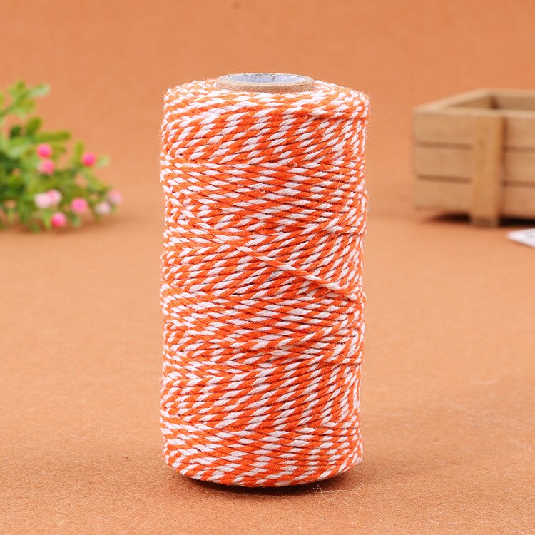 100m/roll DIY Colorful 2ply Bakers Twine String Cotton Cords Rope Wedding Party home Decoration Christmas DIY Wrapping: 2