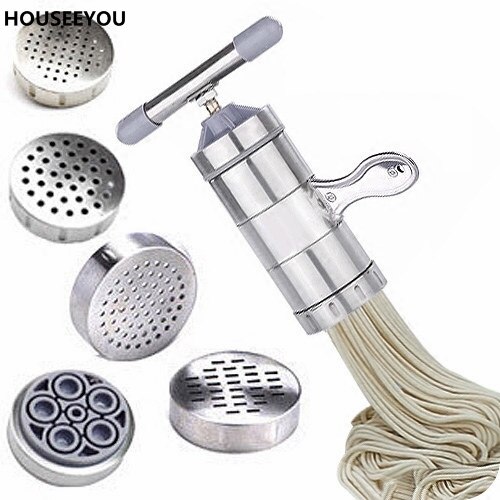 Simple life rustfrit stål manuel nudelmaskine madlavningsredskaber pasta maskine køkkenredskaber pasta maker vegetabilsk frugtjuicer