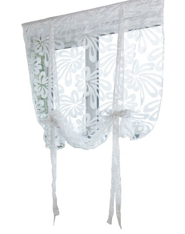 Beautiful Floral Tassels Voile Curtain Swags All Colours Pelmet Valance Net Curtains Voile Swag