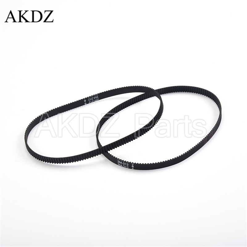 2MGT 2M 2GT synchroniczny pasek rozrządu długość skoku 294 300 302 308 320 330 336 340 348 350 358 szerokość 6mm gumy zamknięte