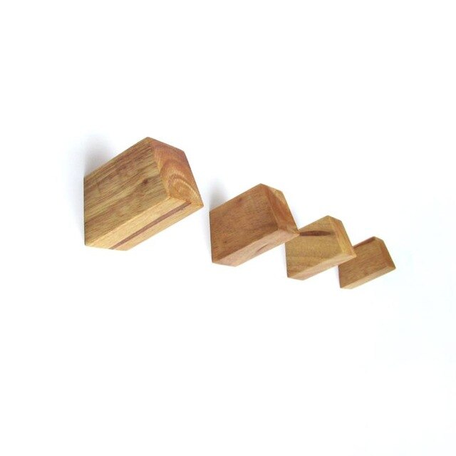Ganchos de abrigo de madera creativos decorativos gancho de pared minimalista moderno dormitorio pasillo pared montaje decorativo ganchos colgantes de pared