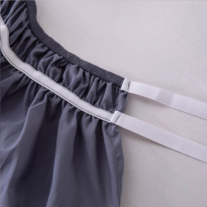 Wrap Around Ruffled Bed Skirt with Adjustable Elastic Belt Wrinkle Free Bedskirt Dust Ruffles, Bed Frame Cover Queen King Size