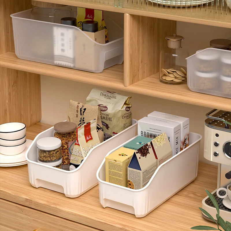 Oppbevaringskurv for baderomskjøkkenskap diverse snacks krydderkurv hylle hjem organisering kurv plastmateriale