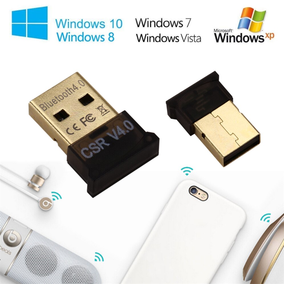 GRWIBEOU Mini USB Bluetooth V 4.0 Dual Mode Sem Fio adattatore Dongle Bluetooth CSR 4.0 USB 2.0/3.0 Para Windows 10 8 XP Win 7
