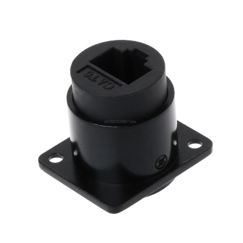 Módulo tipo D RJ45 Cable conector hembra de señal Cat6 adaptador de interfaz de extensión Ethernet de red de montaje en Panel