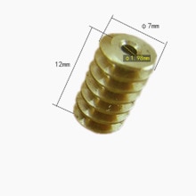0.6m 1.98mm 2mm hulls kobberorm med 12mm*7mm diameter (enkeltstartorm)