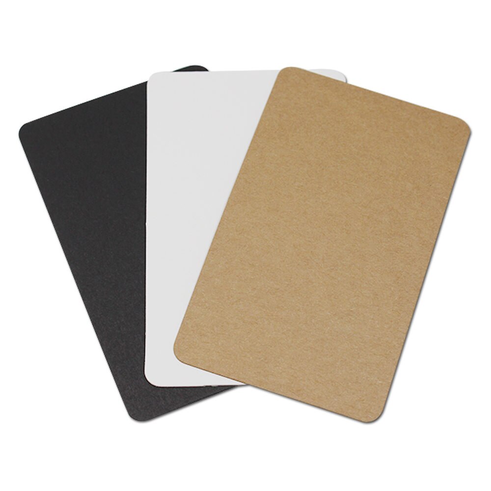 200 st / parti 6 x 10cm blankfärg kraftpapper inbjudningskort 