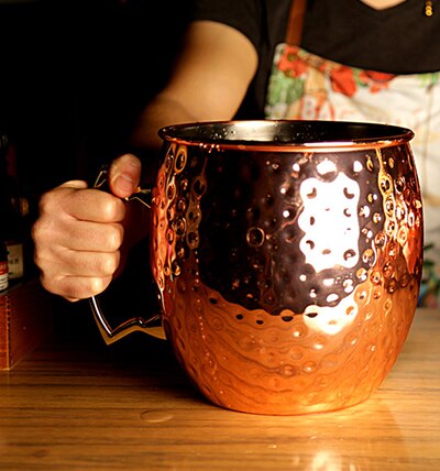 Caneca gigante 5l de martelado moscow mule, caneca mega caneca moscow mule caneca balde de gelo: Default Title