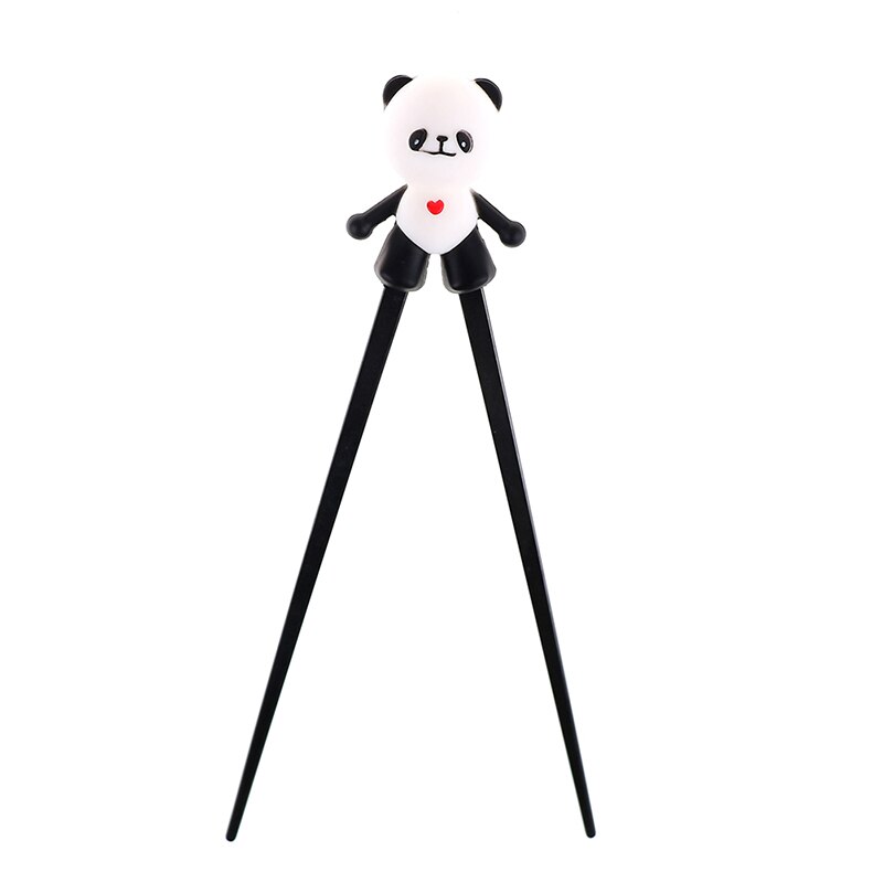 1 Pair Helper Chopstick Silicone Cartoon Panda Children Baby Learning Training Chopsticks Beginner Easy Use