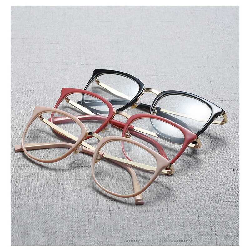 Montura de gafas blancas de lujo para mujer, gafas cuadradas de , montura transparente, lentes para miopía, gafas empotradas de de , gafas decorativas