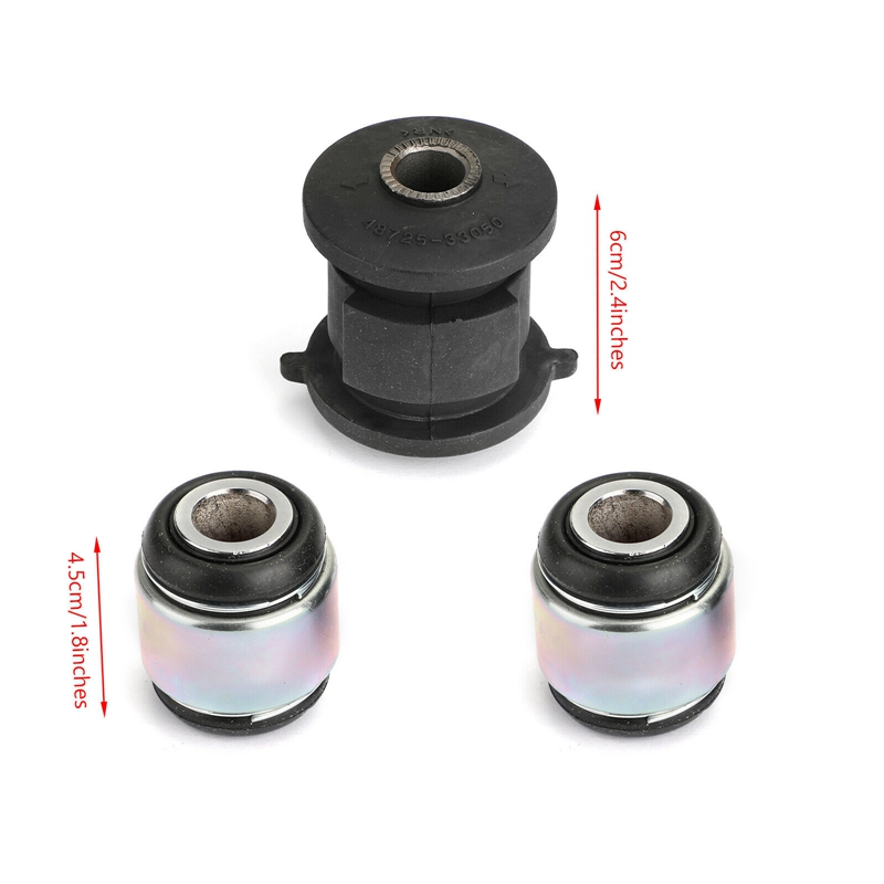 3 uds montaje de brazo trasero buje de nudillo para Toyota Highlander Camry Avalon Lexus 48725-33050 42210-20010