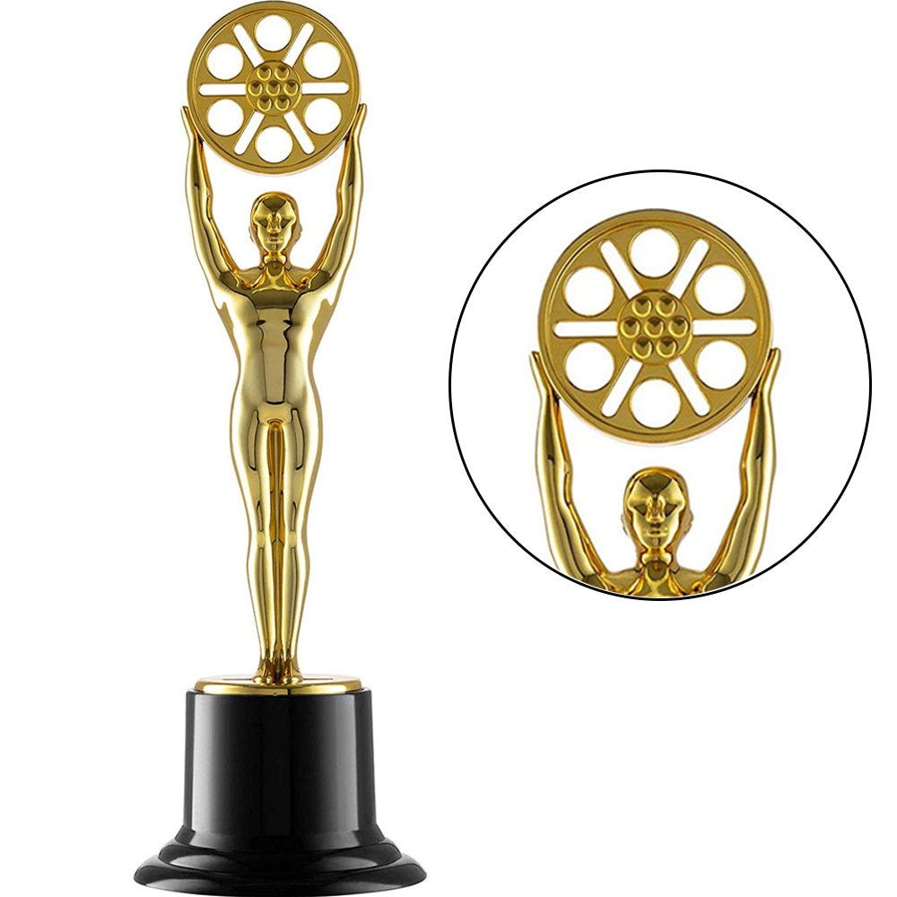 Acsy 6 "Kids Oscar Gold Award Trofee, movie Film Buff Trofee Voor Movie Night Thema Party Klaslokaal Prijs Award Ceremony