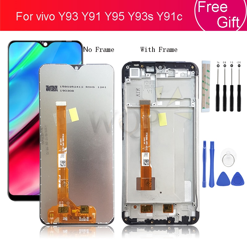 for vivo Y93 LCD Display Touch Screen Digitizer Assembly With Frame for vivo Y91 Y95 Y93s Y91c Screen Replacement repair parts