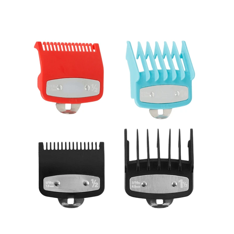 2 unids/lote peine guía para cortadora de pelo peines de límite de corte protectores estándar piezas de fijación accesorios para cortapelos eléctricos 1,5mm + 4,5mm
