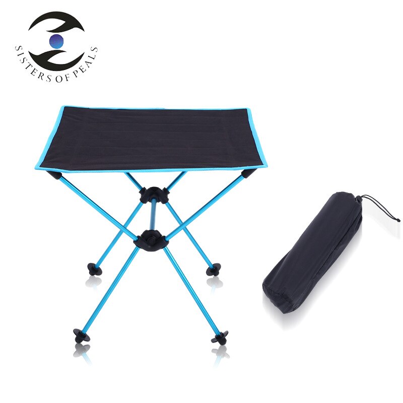 Foldning camping picnic bord aluminiumslegering lys bærbar bjergbestigning strand fiskeri camping bord