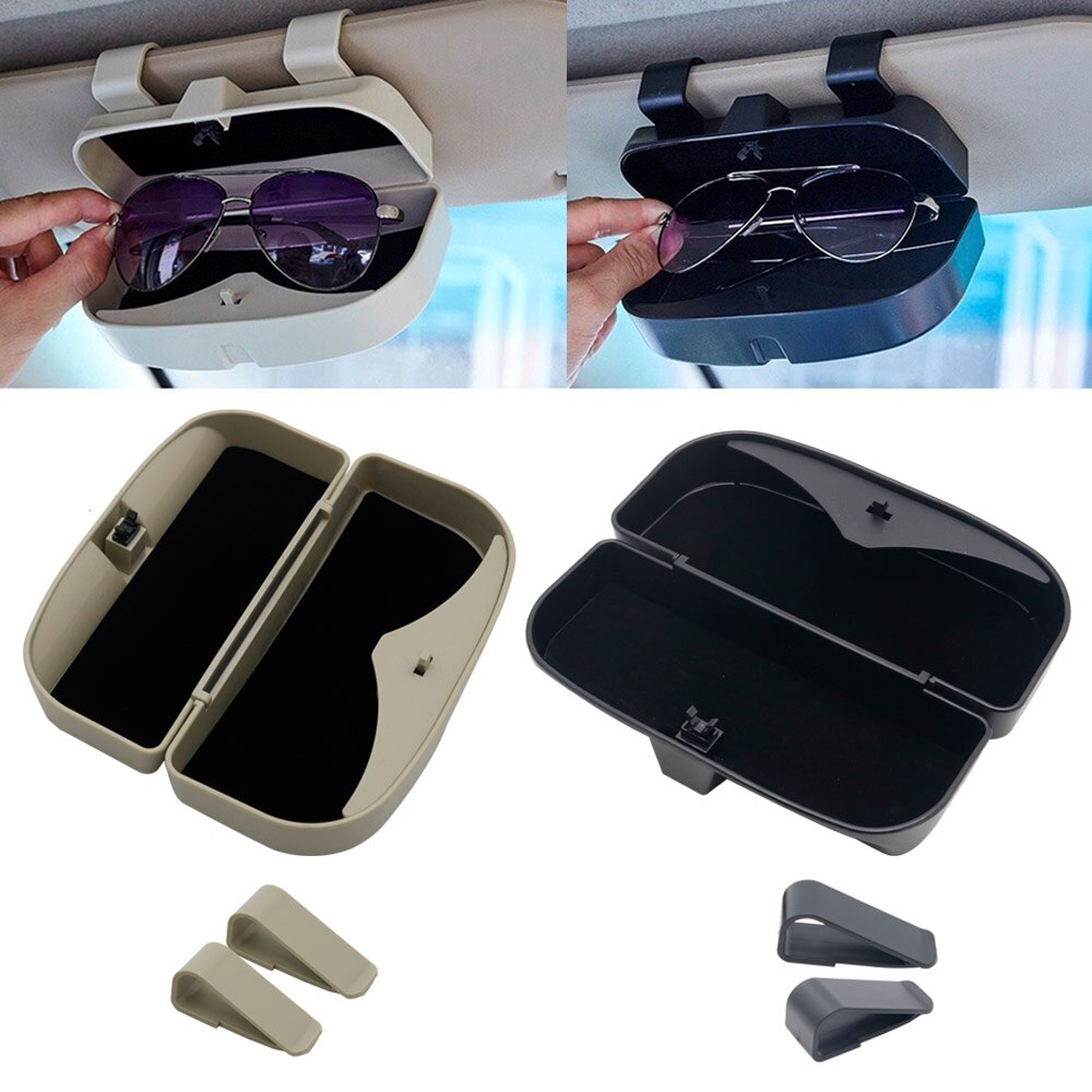 Auto Toewijding Zonnebril Doos Gevallen Opslag Auto Upgrade Organizer Brillen Beschermen Glas Case Houder Auto-accessoires